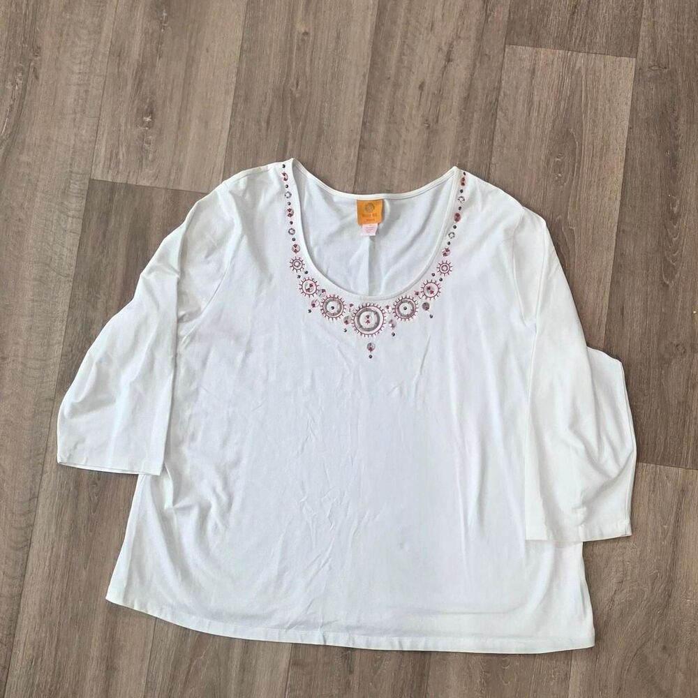 Ruby-rd Women's White Blouse